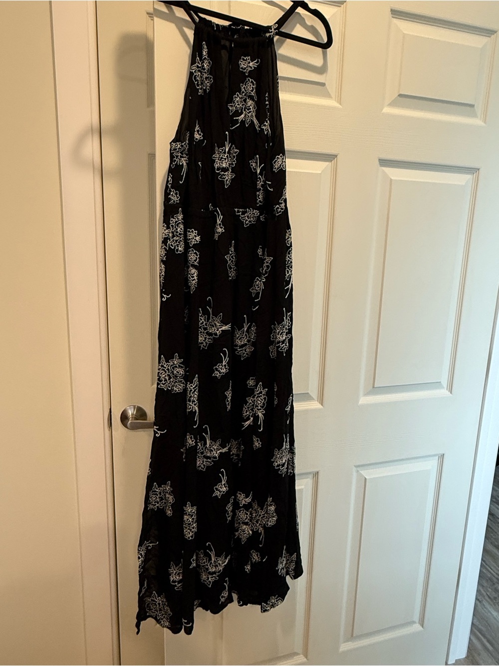torrid Black Maxi Dress with White Floral Print